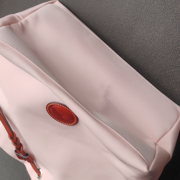 Dooney & Bourke Nylon Leather Drawstring Bucket Bag - Picture 10 of 12